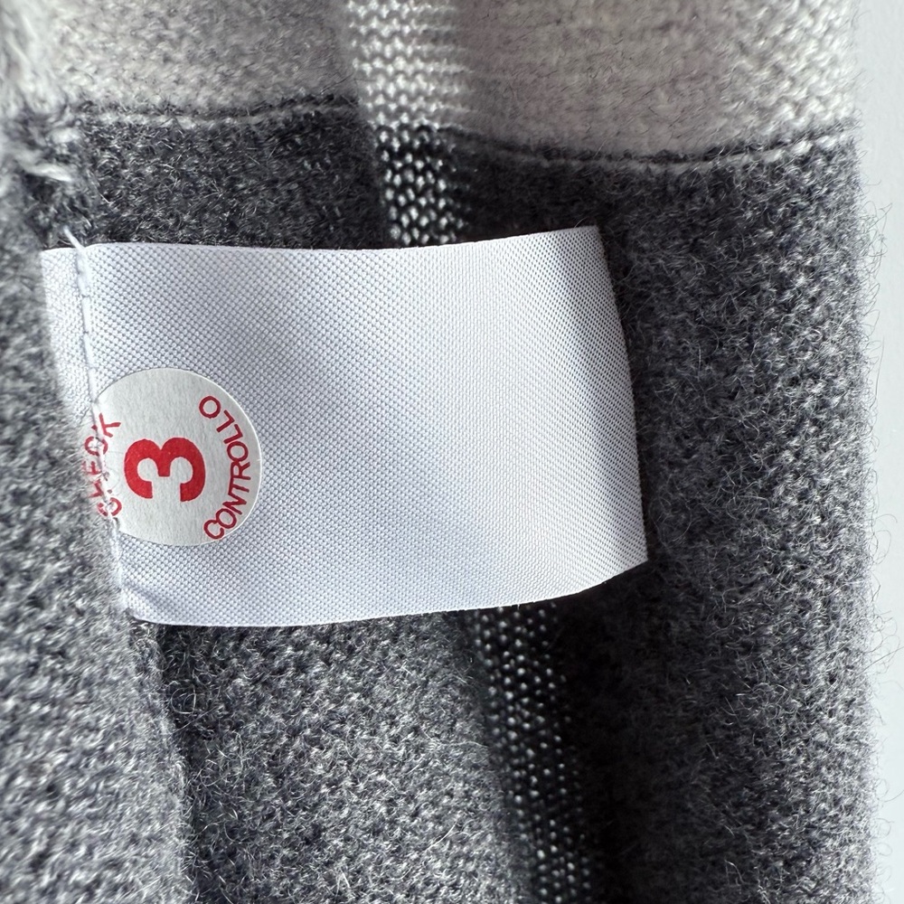 LE TRICOT PERUGIA 100% Cashmere Color Block Open Front Cardigan S Quiet Luxury - Picture 10 of 14